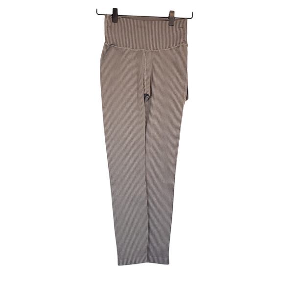 Good American Seamless Chunky Rib Legging Camel Women's Small Medium - Picture 2 of 11